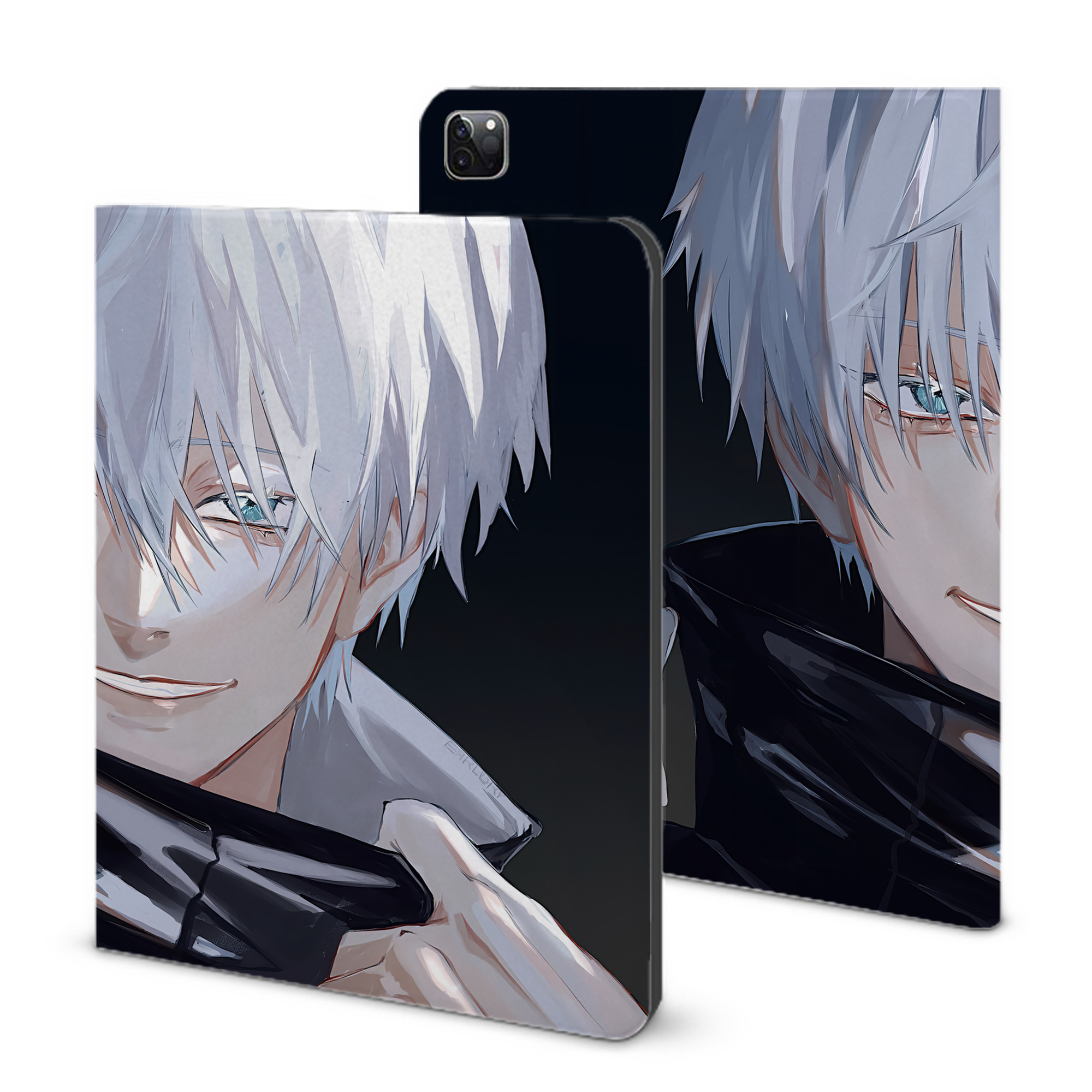 （画像用） 呪術廻戦 Jujutsu Kaisen IPad ケース ブック型 PUレザー TPU 耐衝撃 軽量 薄型 ペン収納なし 全面保護 IPad 各モデル対応